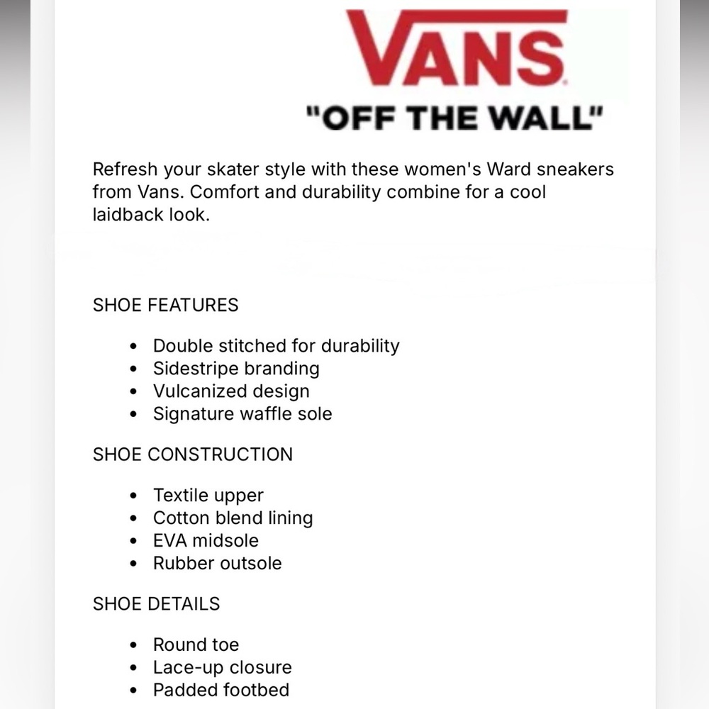 Vans Ward Women’s Shoes - Picture 13 of 13
